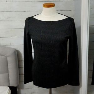 White House Black Market Womens Polka Dot Top XXS